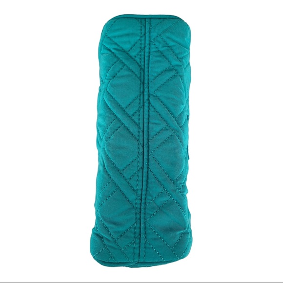 Vera Bradley Medium Zip Cosmetic Turquoise Sea - Picture 6 of 14